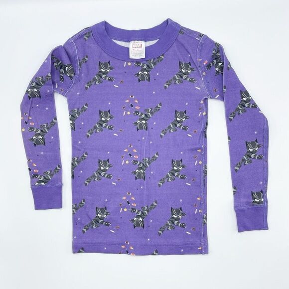 Hanna Andersson Long Johns Black Panther Lot of 2 Pair - Kids EU 100 / US 4 - Picture 6 of 11